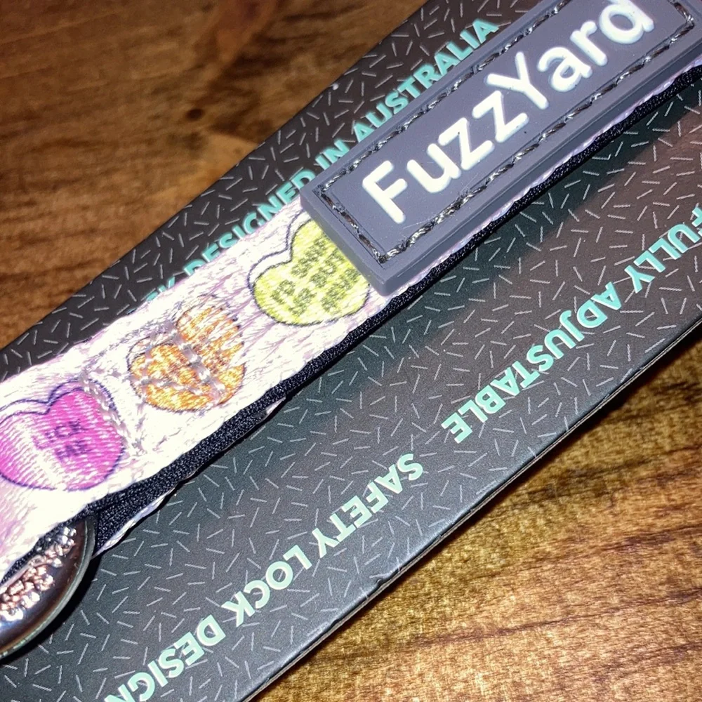 Puppy Dog Collar Colorful Conversation Love Hearts Size S Cute New